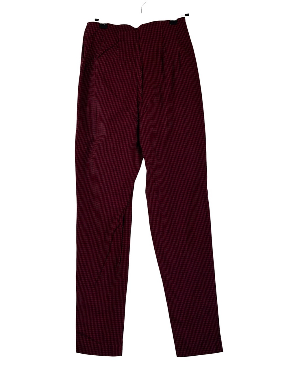 Vintage Spiegel Reflections Red & Black Gingham High Rise Tapered Pants Retro - Picture 3 of 12